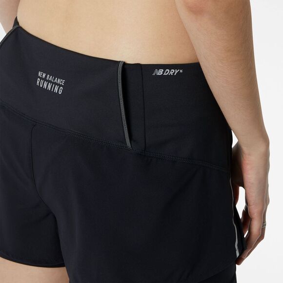 New Balance Women’s Impact Run 2-in-1 Short 22, Black, Small | NB DRY - Picture 4 of 4